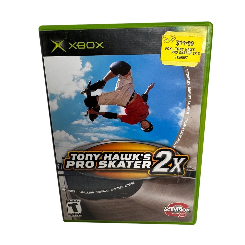 Tony Hawk's Pro Skater 2X Microsoft Xbox Activision 2001 Skateboarding Game